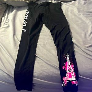 Justice Paris black leggings size 12